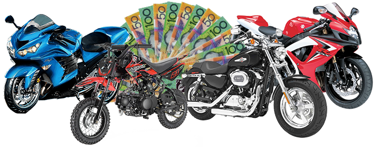 Image of pawn motorcycle and cash loan against motorcycle at Cash Fast Loans.