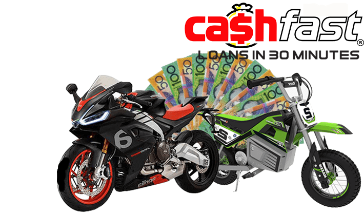 Pawn loans against motorcycle value at Cash Fast in Sydney.